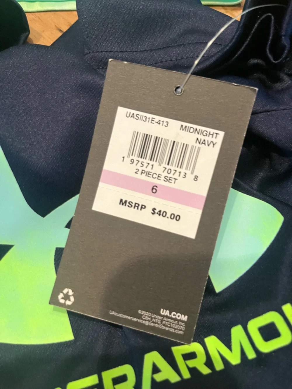 NWT Under Armour Boys 2 Piece Shorts Set
